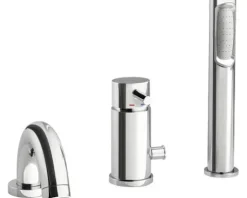 Halbfreistehendes Badewannenset Ottofond Pino 703929 155x75 cm weiß