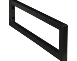 Halter für Waschtischauflage schwarz matt 44 cm