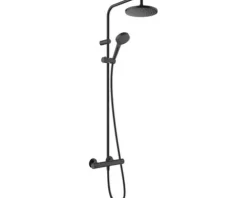 hansgrohe Duschsäule inkl. Thermostat VERNIS BLEND Showerpipe 200 1jet schwarz matt 26276670