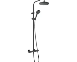 hansgrohe Duschsäule inkl. Thermostat VERNIS BLEND Showerpipe 200 1jet EcoSmart schwarz matt 26089670