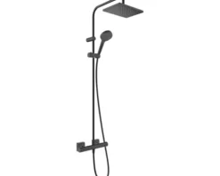 hansgrohe Duschsäule inkl. Thermostat VERNIS SHAPE Showerpipe 230 1jet EcoSmart schwarz matt 26097670