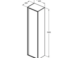 Hochschrank Ideal Standard Connect Air Frontfarbe weiß glänzend BxHxT 160 x 30 x 40 cm E0832B2