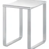 Hocker KEUCO Plan chrom/weiß glänzend matt 14982010051