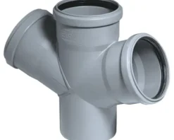 HT-DA Doppelabzweig 67° DN 50/50/50 mm
