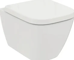 Ideal Standard Wand-WC Set i.life S Tiefspüler ohne Spülrand weiß glänzend mit WC-Sitz T473801