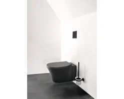 Ideal Standard Wand-WC Set Connect Air Tiefspüler ohne Spülrand schwarz matt mit WC-Sitz K8768V3
