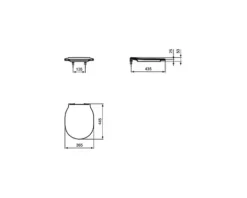 Ideal STANDARD WC-Sitz Connect Air Softclose weiß E036601