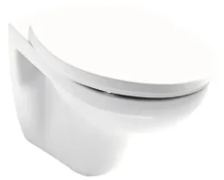 Ideal Standard Wand-WC Eurovit Tiefspüler mit Spülrand weiß glänzend ohne WC-Sitz V390601