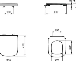 Ideal Standard WC-Sitz i.life S weiß Absenkautomatik T473701