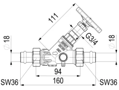 JS KFR-VENTIL, PRESS AG MULTI M.ENTL,N.ST.SP.,DN20,PRESS18,DVGW