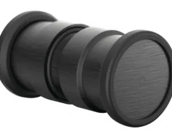 Jungborn Badewannenaufsatz SETTE 80 cm Montage links Profilfarbe schwarz Klarglas mit Schmutzabweisende Glasbeschichtung und Puffergriff