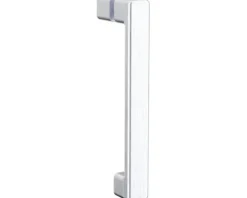 Jungborn Badewannenaufsatz SETTE 80 cm Montage links Profilfarbe silber Klarglas mit Schmutzabweisende Glasbeschichtung und Stangengriff