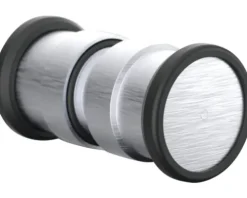 Jungborn Badewannenaufsatz SETTE 80 cm Montage links Profilfarbe silber Klarglas mit Schmutzabweisende Glasbeschichtung und Puffergriff