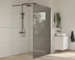 Jungborn Duschsäule inkl. Thermostat LAMBDA anthrazit glänzend