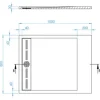 Jungborn Duschwanne VENTI 100 x 80 x 3 cm weiß matt