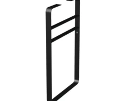 Jungborn Fußstütze TRENTA 45 x 68 cm rund schwarz matt