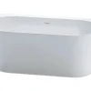 Jungborn Halbfreistehende Badewanne ONE 169 x 80 cm weiß glänzend