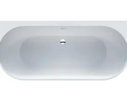 Jungborn Halbfreistehende Badewanne ONE 169 x 80 cm weiß glänzend