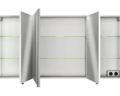 Jungborn Spiegelschrank VENTITRE 140 x 17 x 70,3 cm weiß glanz 3-türig J850.091450
