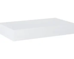 Jungborn Waschtischplatte 80,6 x 46 x 1,2 cm Kompaktmarmor Weiß matt ohne Ausschnitt