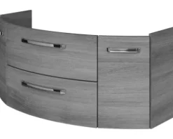 Jungborn Waschtischunterschrank VENTITRE BxHxT 116,3 x 49,2 x 46 cm Frontfarbe graphit struktur quer holzdekor