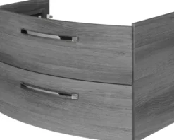 Jungborn Waschtischunterschrank VENTITRE BxHxT 80 x 49,2 x 43 cm Frontfarbe graphit struktur quer holzdekor