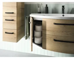 Jungborn Waschtischunterschrank VENTITRE BxHxT 116,3 x 49,2 x 46 cm Frontfarbe halifax eiche natur