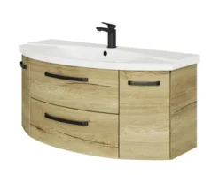 Jungborn Waschtischunterschrank VENTITRE BxHxT 116,3 x 49,2 x 46 cm Frontfarbe halifax eiche natur