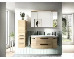 Jungborn Waschtischunterschrank VENTITRE BxHxT 116,3 x 49,2 x 46 cm Frontfarbe halifax eiche natur