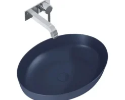 Jungborn Aufsatzwaschbecken 520 x 395 mm navy blau matt