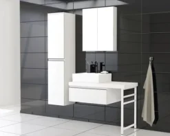 Jungborn Fußstütze TRENTA 45 x 75 cm eckig weiß matt