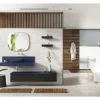 Jungborn NONUS/DECEM Marmorwandpanel BxHxT 121x20x1.5 cm navi blau matt