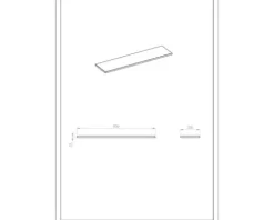Jungborn NONUS/DECEM Marmorwandpanel BxHxT 80.6x20x1.5 cm weiß matt
