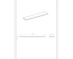 Jungborn NONUS/DECEM Marmorwandpanel BxHxT 100.8x20x1.5 cm weiß matt