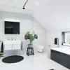 Jungborn Rechteckbadewanne SIANA 80 x 190 cm weiß glänzend