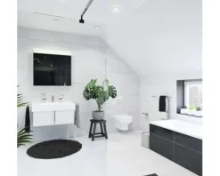 Jungborn Rechteckbadewanne SIANA 80 x 190 cm weiß glänzend