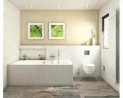 Jungborn Rechteckbadewanne SIANA 80 x 190 cm weiß glänzend