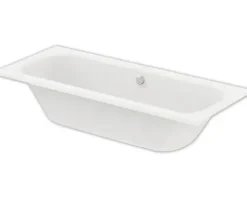 Jungborn Rechteckbadewanne SIANA 80 x 190 cm weiß glänzend