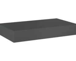Jungborn Waschtischplatte 80,6 x 46 cm Kompaktmarmor Anthrazit ohne Ausschnitt