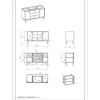 Jungborn Waschtischunterschrank PRIMUS BxHxT 1200 x 720 x 456 mm Frontfarbe nussbaum