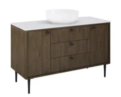 Jungborn Waschtischunterschrank PRIMUS BxHxT 1200 x 720 x 456 mm Frontfarbe nussbaum