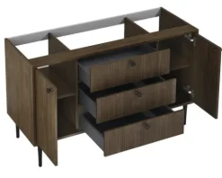 Jungborn Waschtischunterschrank PRIMUS BxHxT 1200 x 720 x 456 mm Frontfarbe nussbaum