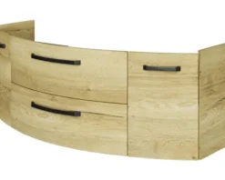 Jungborn Waschtischunterschrank VENTITRE BxHxT 140 x 49,2 x 48 cm Frontfarbe halifax eiche natur