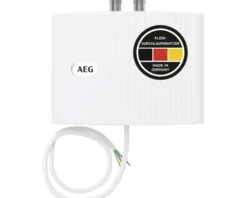 Klein-Durchlauferhitzer AEG MTD 570 hydraulisch nur fürs Handwaschbecken, 5,7 kW ohne Stecker Festanschluss 230V