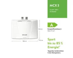 Klein-Durchlauferhitzer Clage MCX 3 elektronisch 3,5 kW