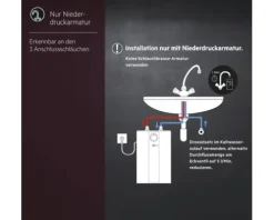 Kleinspeicher AEG Huz 5 Basis Untertischboiler 5 Liter Niederdruck mit Stecker