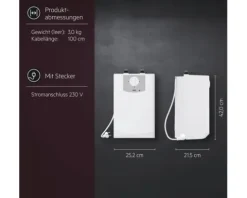 Kleinspeicher AEG KUN 5 U Untertischboiler 5 Liter Niederdruck mit Stecker