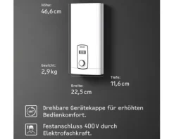 Komfort-Durchlauferhitzer Stiebel Eltron DHB-E 27 LCD elektronisch 27 kW