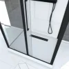 Komplettdusche Aurlane Phantom 115 x 90 x 230 cm schwarz