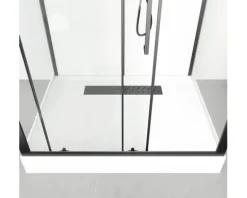 Komplettdusche Aurlane Urban 2 115 x 90 x 215 cm schwarz